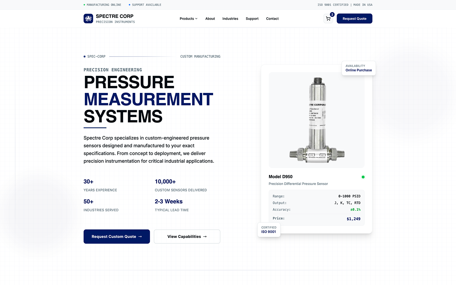 Spectre Corp homepage